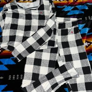Flannel Print Pajama Set